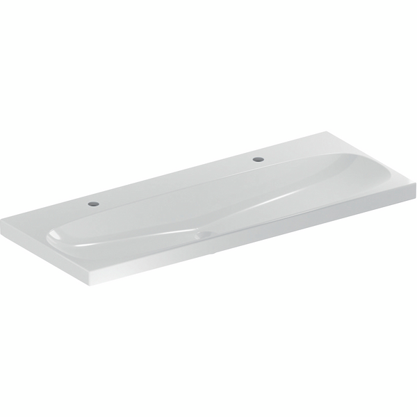 Pesuallas Geberit Acanto L120 S48,2cm kaksi hanareikää