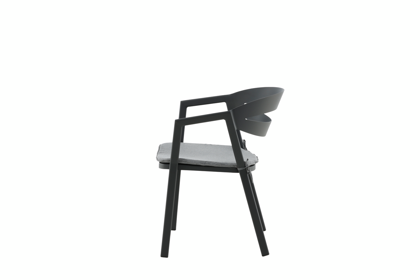 MATSTOL CELLO I SLITT, INK DYNA,, SVART/GRÅ