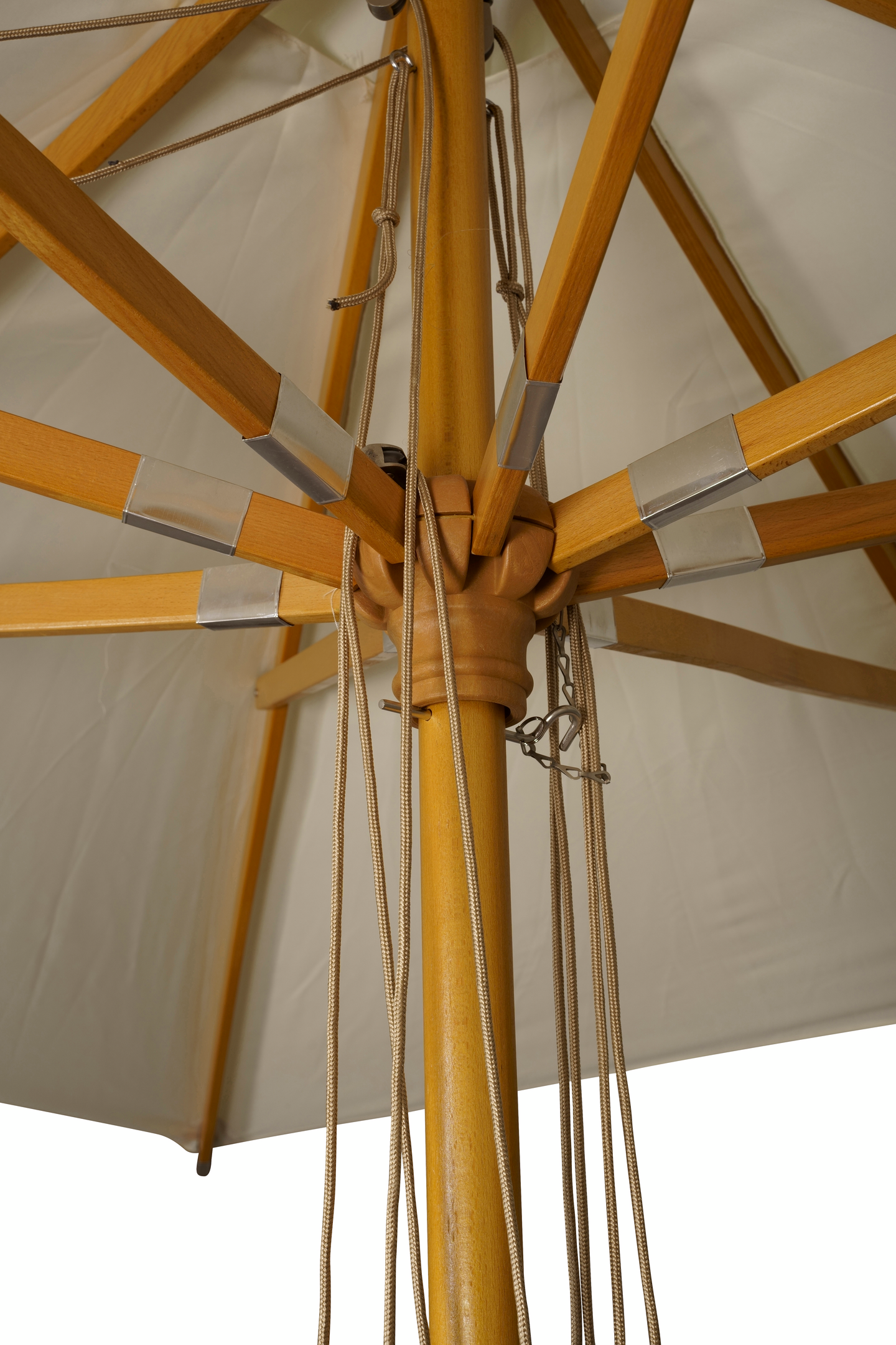 PARASOLL CELLO NUTOS 3M TRÄ, ECRU MATERIAL