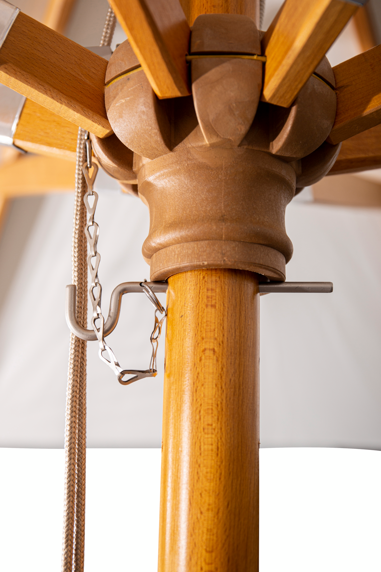 PARASOLL CELLO NUTOS 3M TRÄ, ECRU MATERIAL