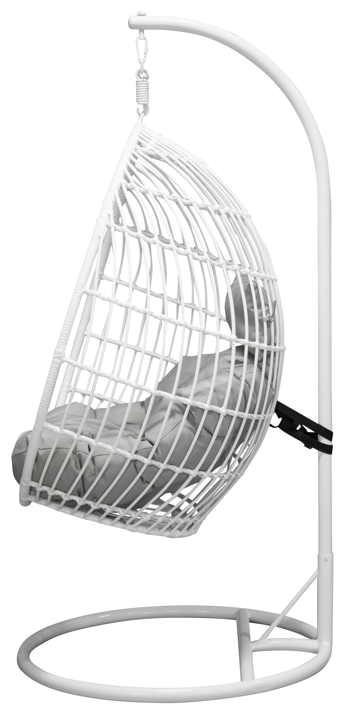 RUND CELLO HÄNGSTOL VILO, VIT/GRÅA