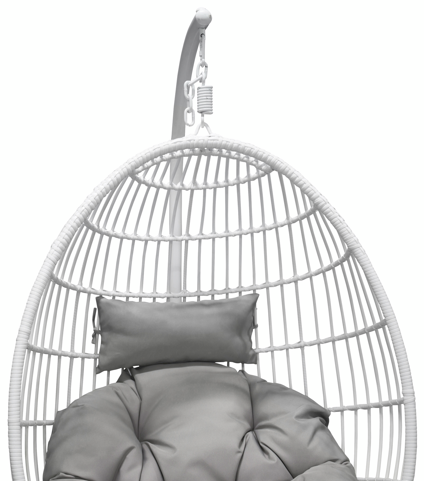 RUND CELLO HÄNGSTOL VILO, VIT/GRÅA