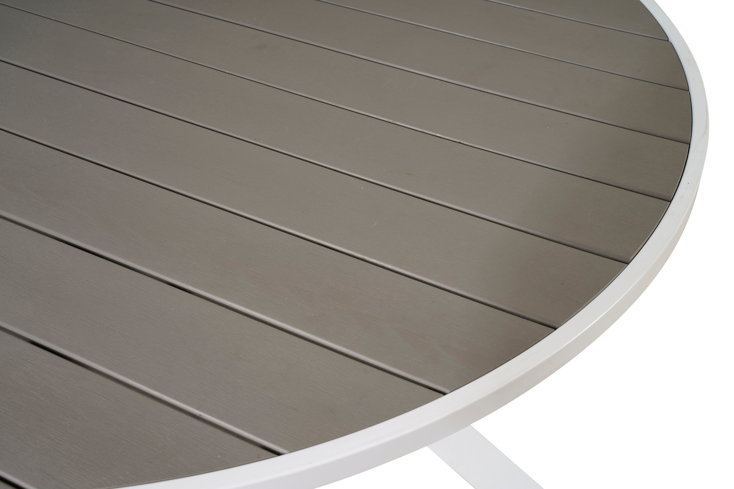 RUNTBORD CELLO PARMI,VIT/GRÅ, 140 CM