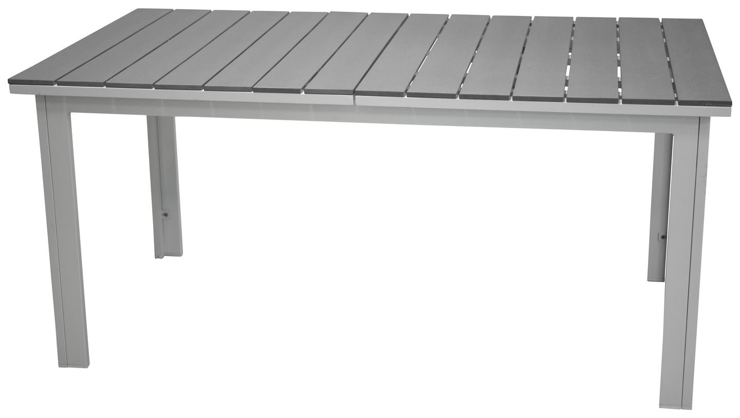 BORD CELLO LELLO VIT/GRÅ, 160/240X90