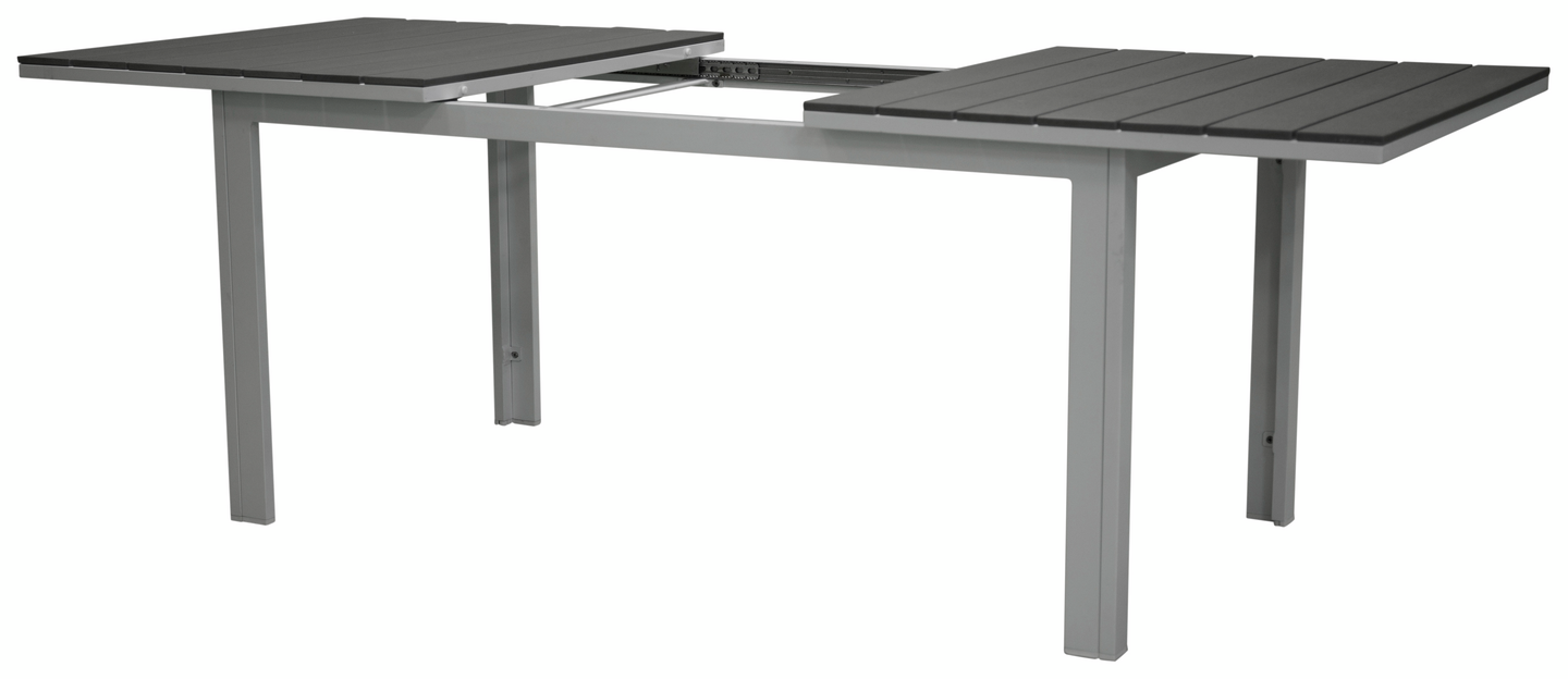 BORD CELLO LELLO VIT/GRÅ, 160/240X90