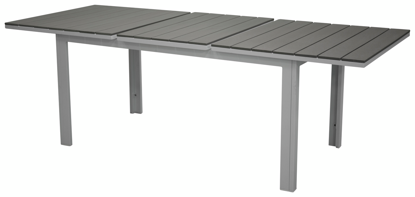 BORD CELLO LELLO VIT/GRÅ, 160/240X90