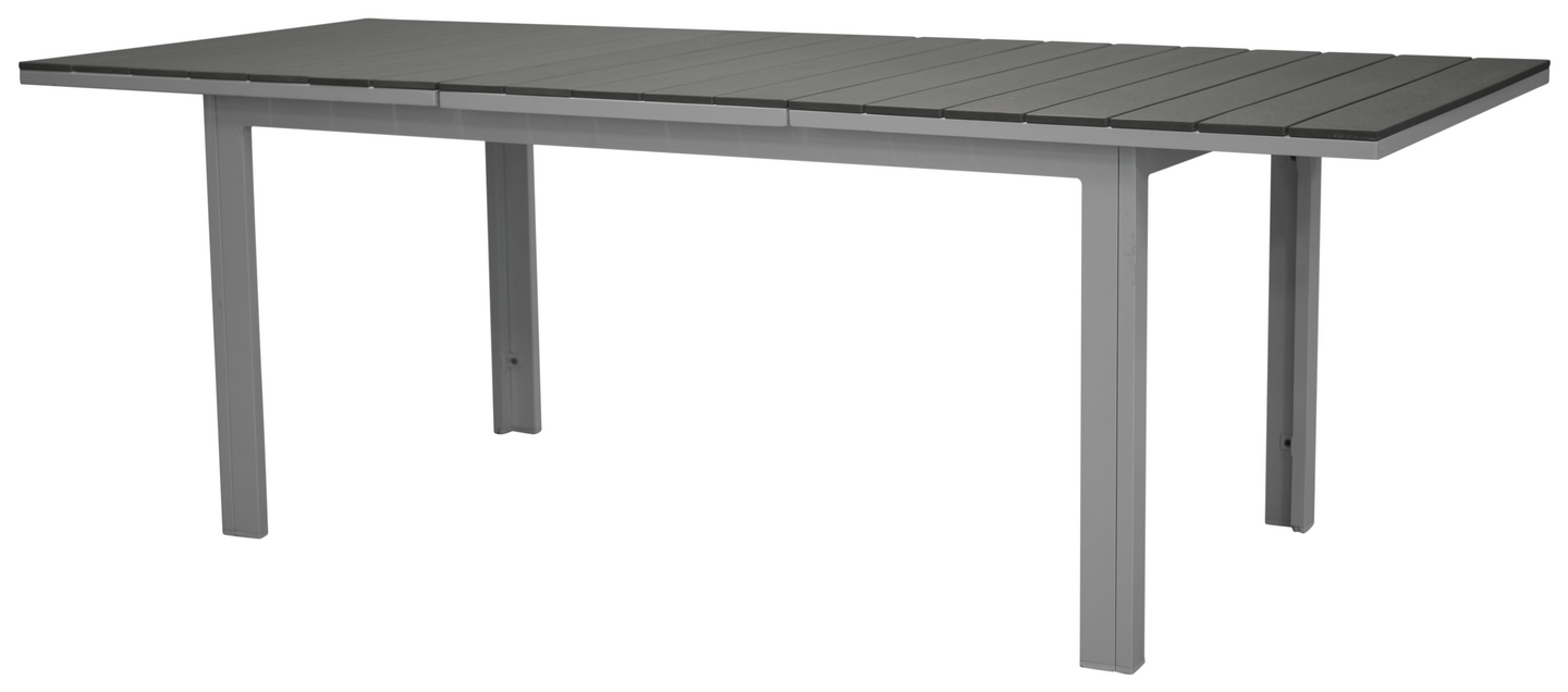 BORD CELLO LELLO VIT/GRÅ, 160/240X90