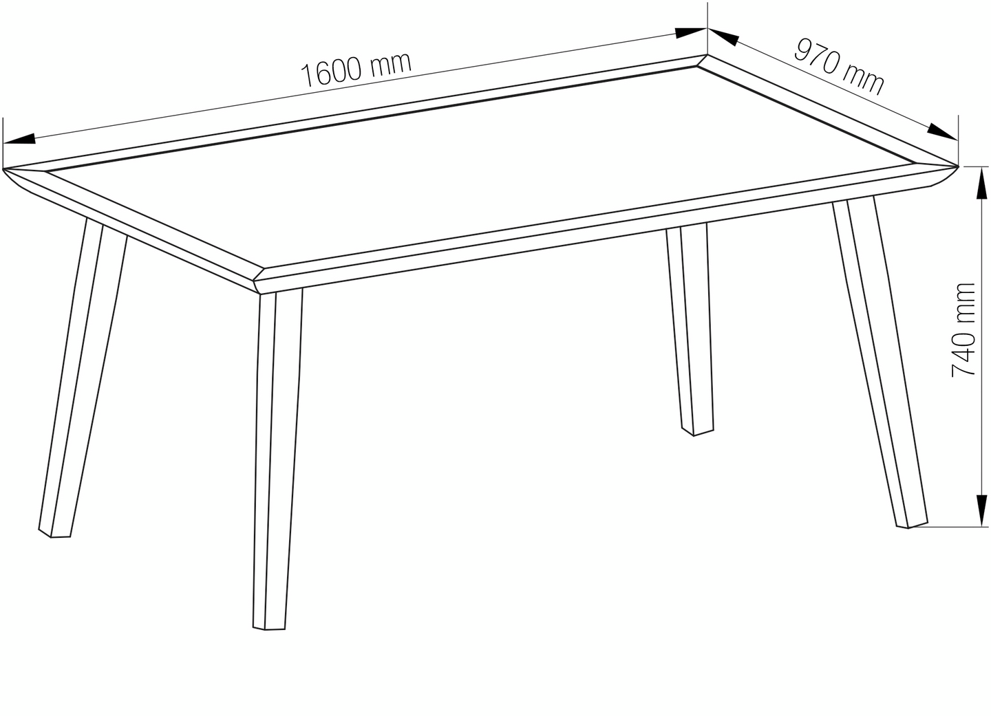Ruokailuryhmä Cello Lucca 4 tuolia
