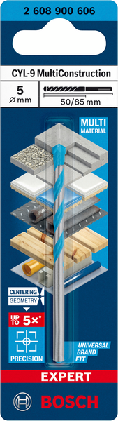 Poranterä Bosch Expert MultiConstruction CYL-9 5x50x85mm