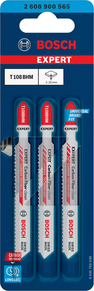 Pistosahanterä Bosch Expert Carbon Fiber Clean T 108 BHM 3kpl