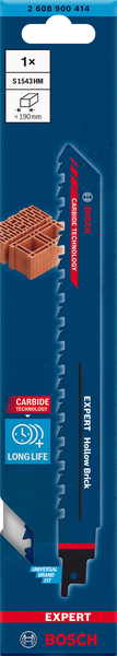 Puukkosahanterä Bosch Expert Hollow Brick S 1543 HM
