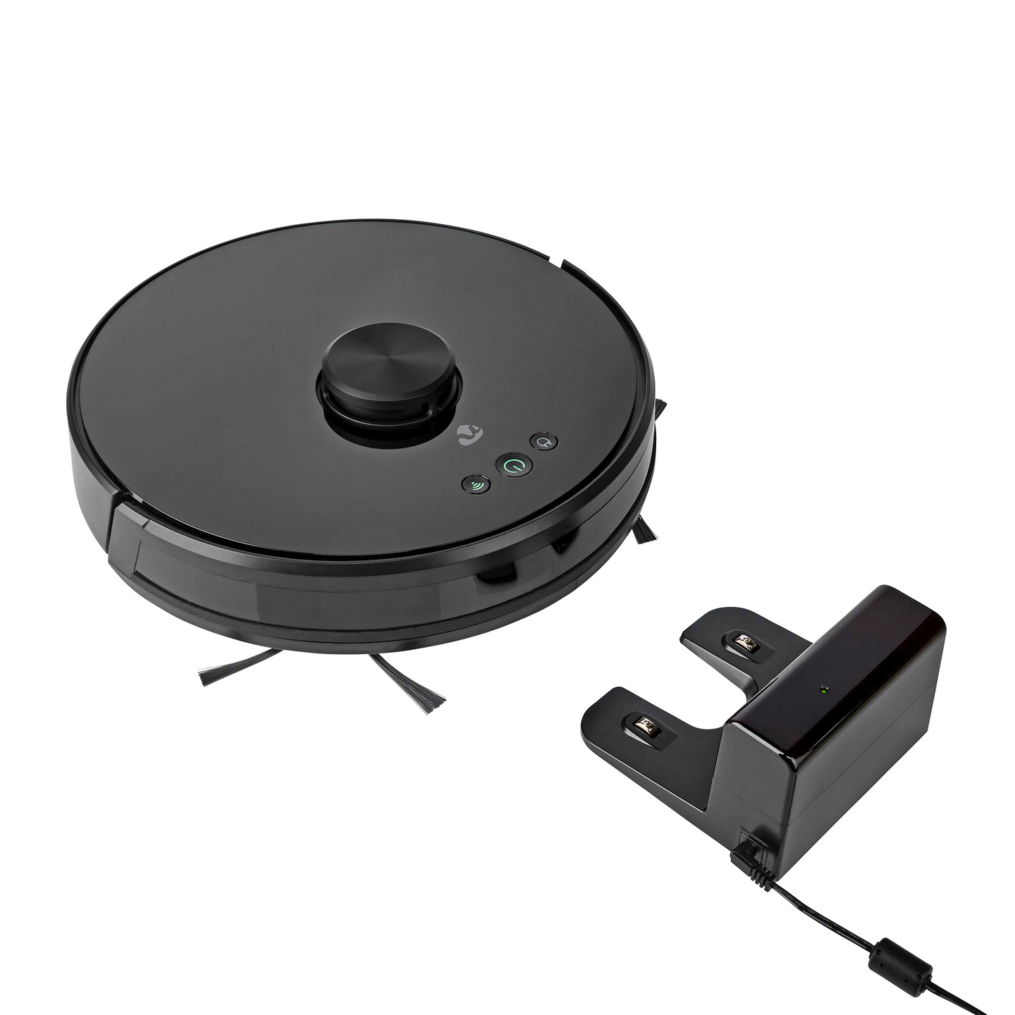 Robotti Pölynimuri Nedis  Laser-navigointi Wi-Fi Keräyssäiliön tilavuus: 0.6 l