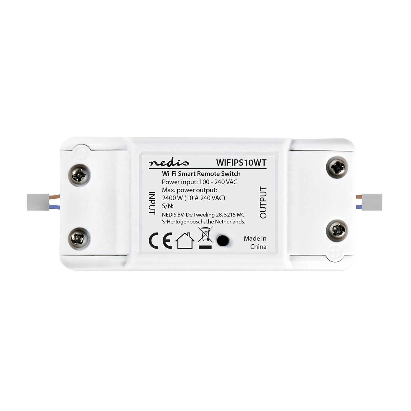 Virtakytkin Nedis SmartLife  Wi-Fi 2400 W Riviliitin Sovellus saatavana