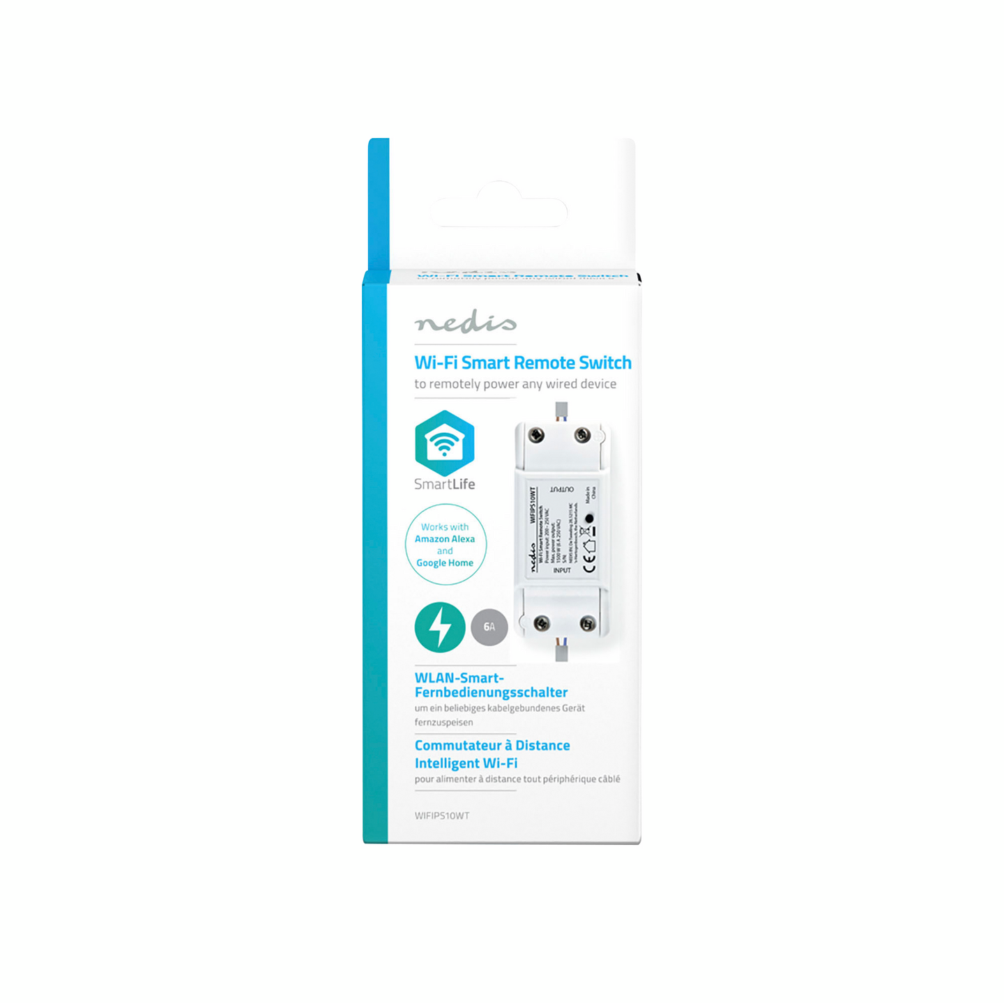 Virtakytkin Nedis SmartLife  Wi-Fi 2400 W Riviliitin Sovellus saatavana