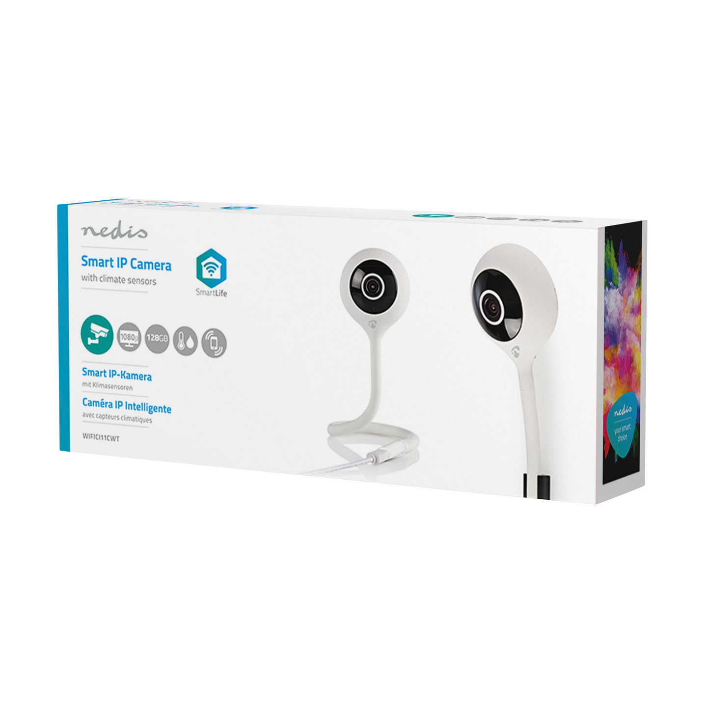 Sisäkamera Nedis SmartLife Wi-Fi Full HD 1080p Cloud / Micro SD