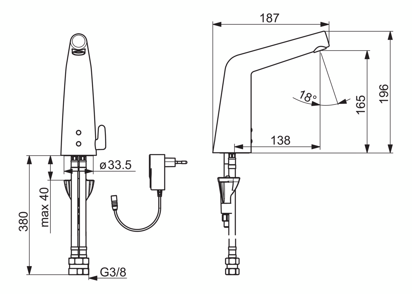 Pesuallashana Oras 3016FT Inspera 230/9V