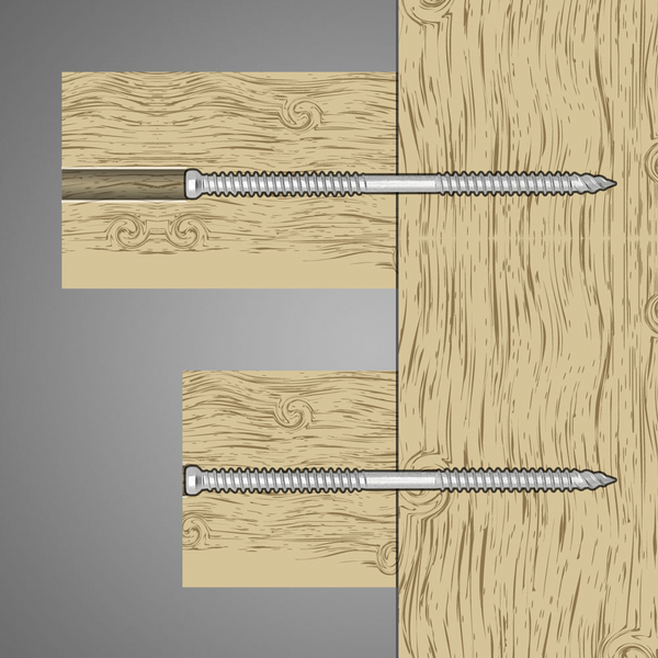 Rakenneruuvi Pondus 6,5x160 sylinterikanta T30 KTCO-pinnoitettu C4 100kpl