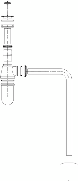 Pullovesilukko täydellinen kromi