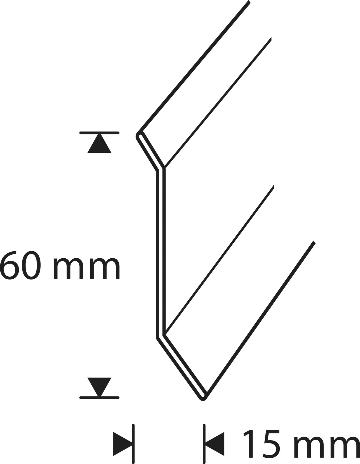 Jalkalista 40x15mm 3m alu Nordic graphite jl ng 60