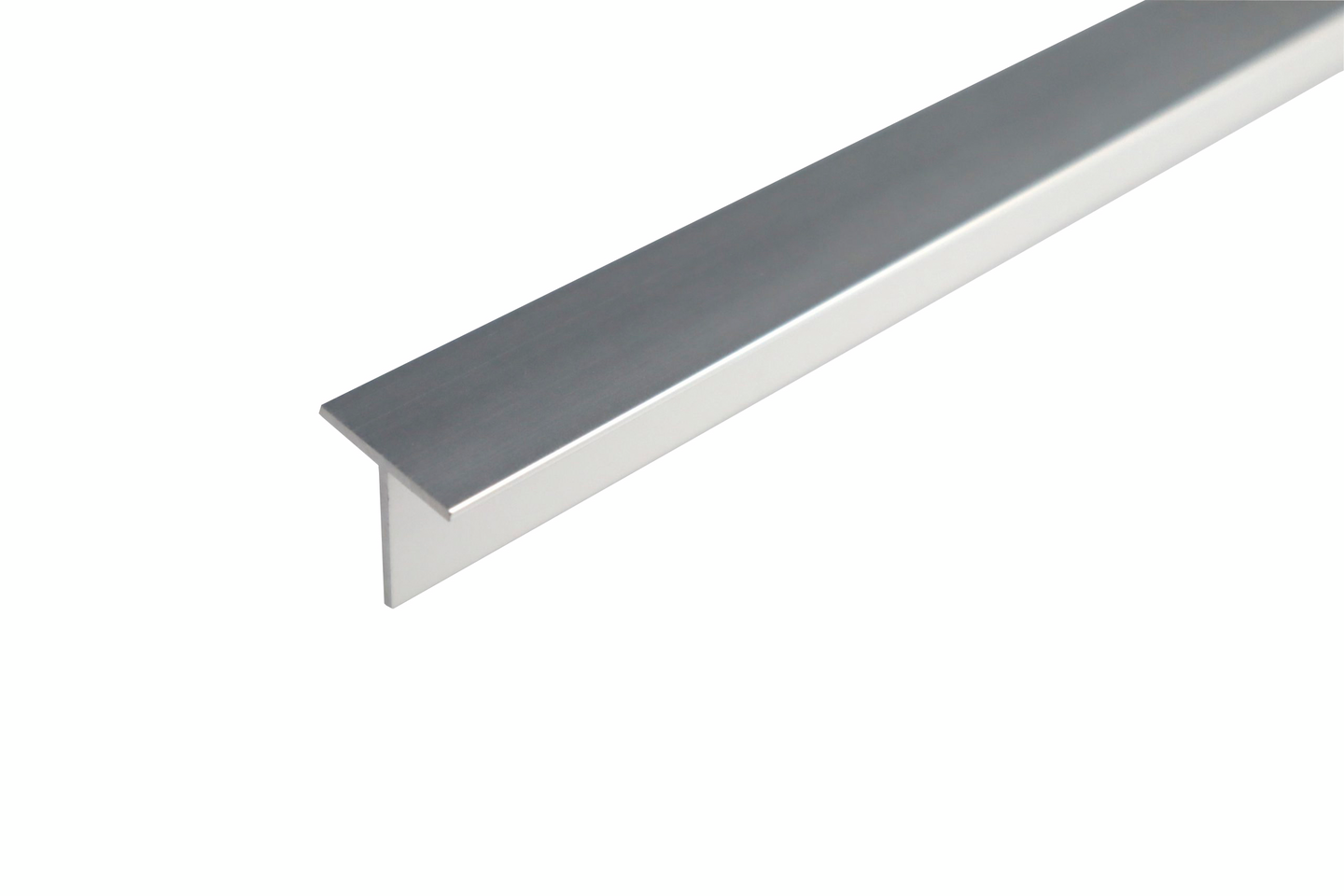 T-LIST D-PROFILE SILVER ALUMINIUM, 20X20X1,5MM 1M