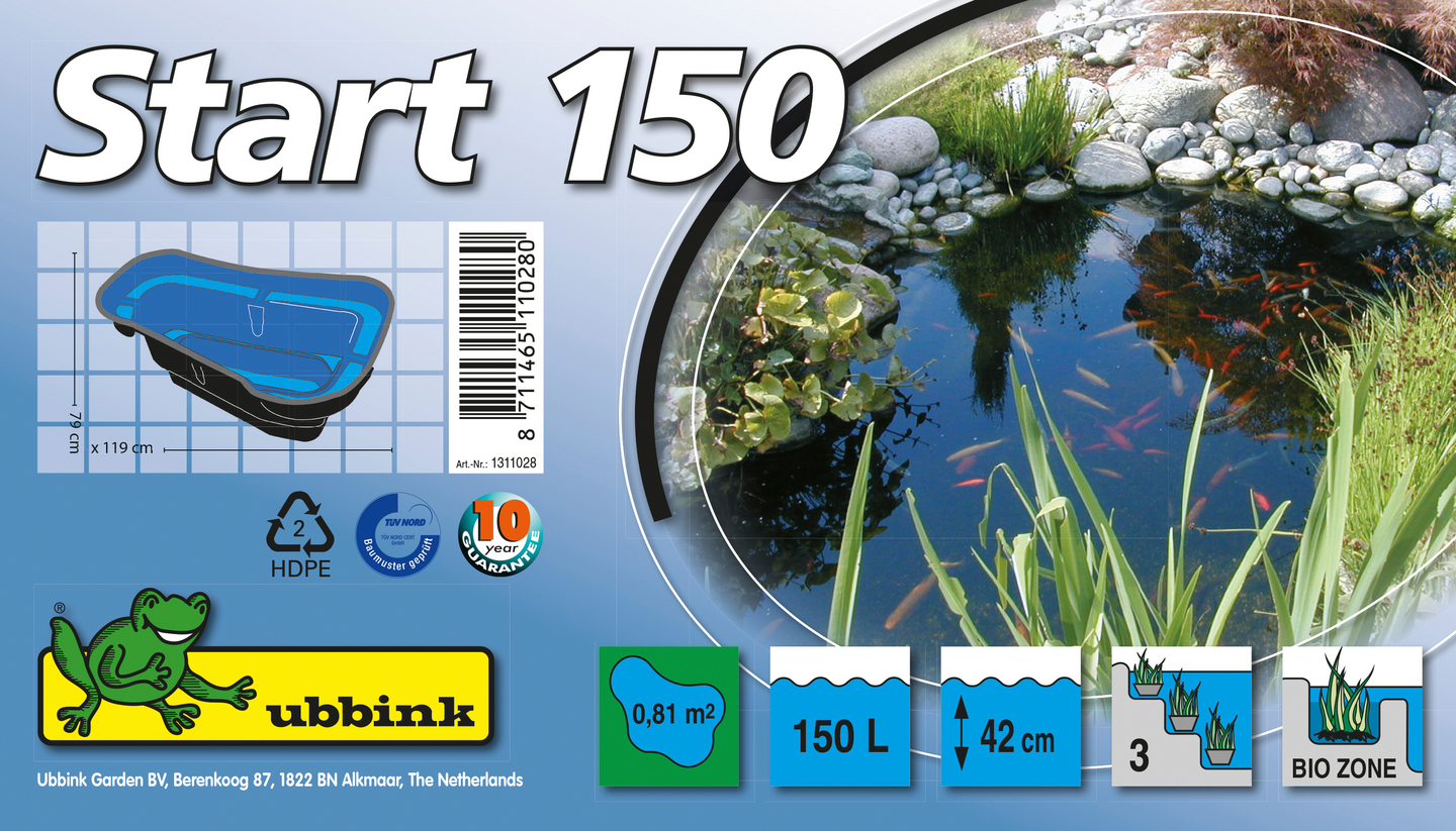 Suihkulähdeallas Start 150l