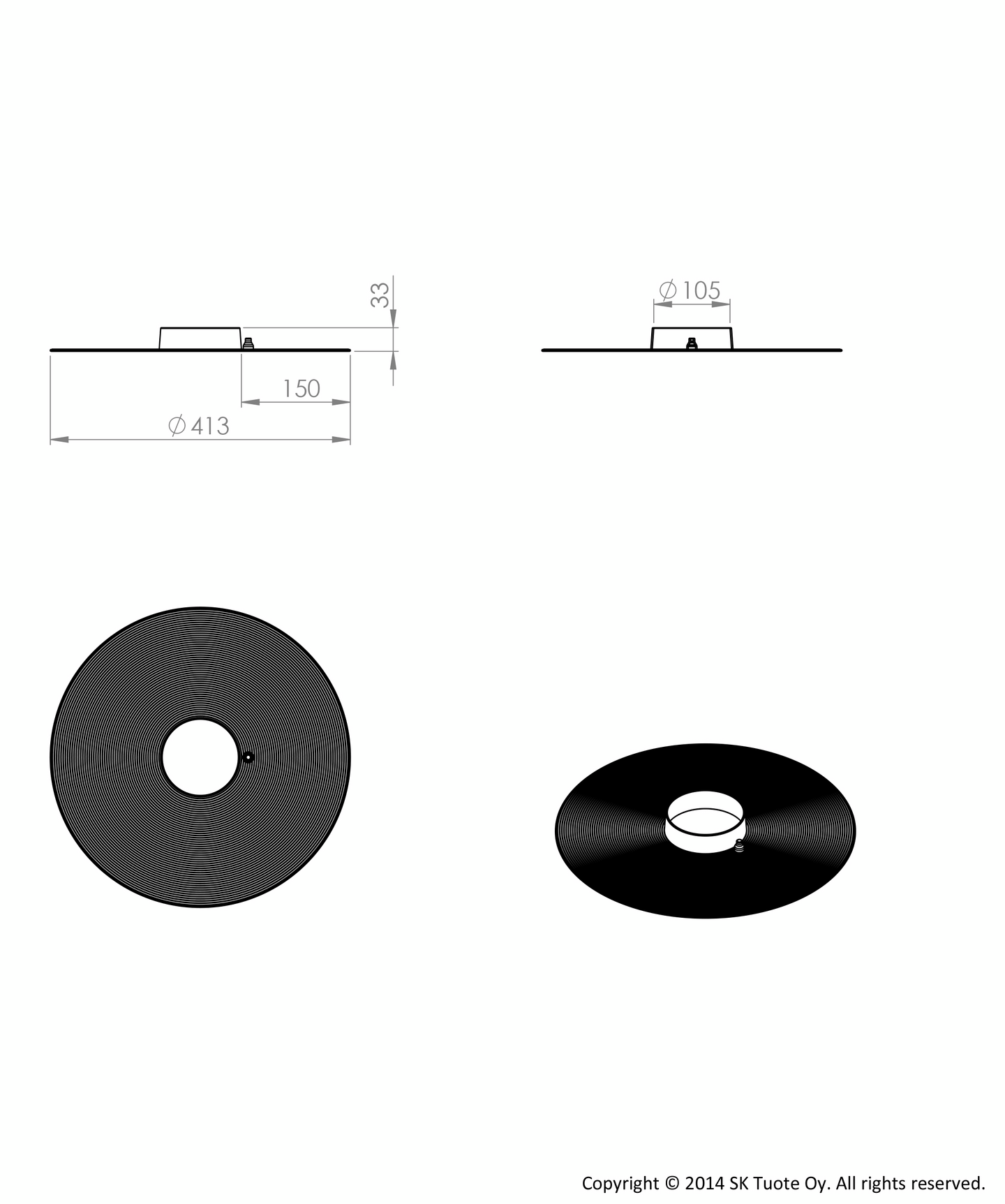 Höyrysulun tiiviste VILPE HT-110/30