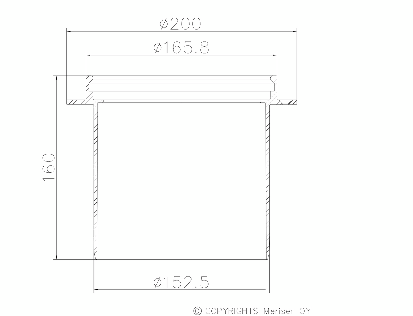 Korotusrengas Merika 150x160 412