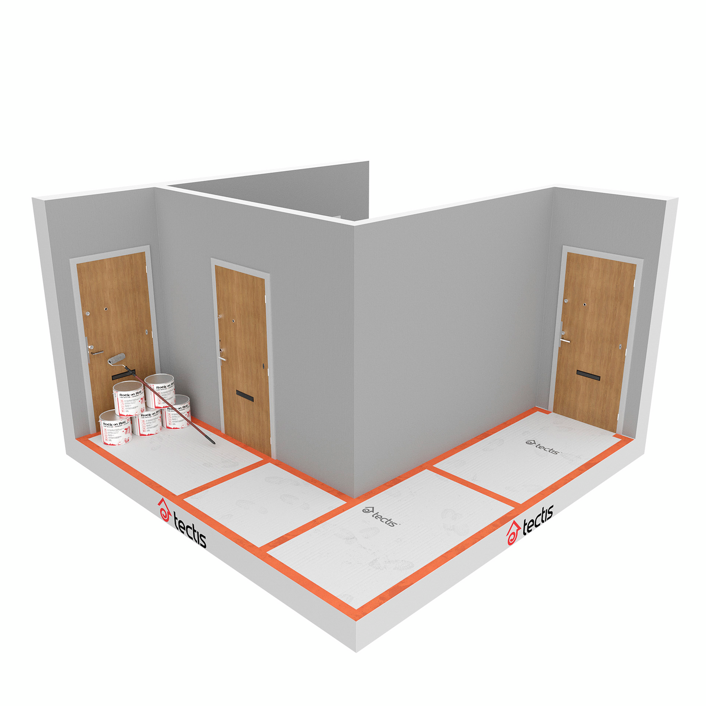 Remonttiteippi Sitko oranssi 50mmx33m