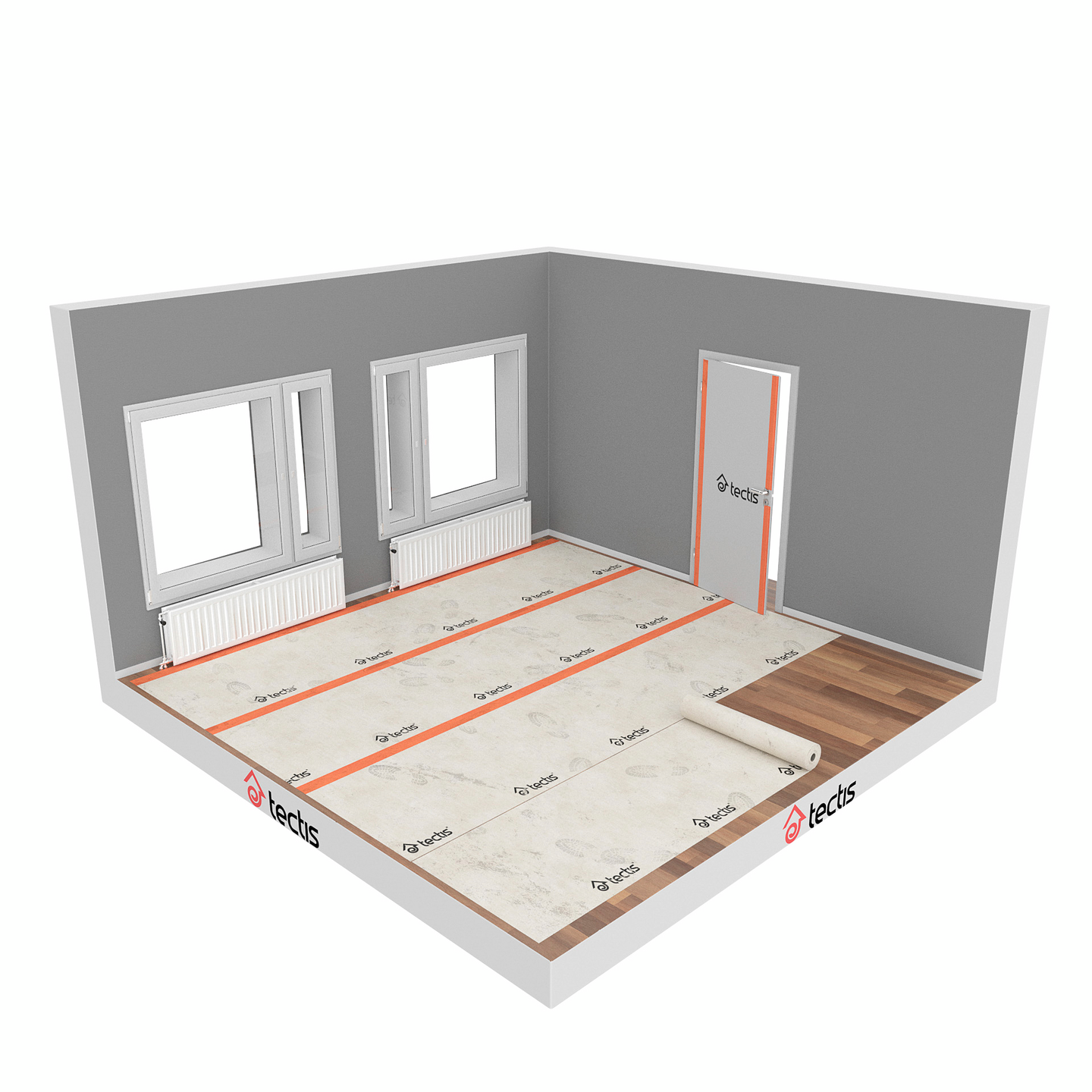 Remonttiteippi Sitko oranssi 50mmx33m