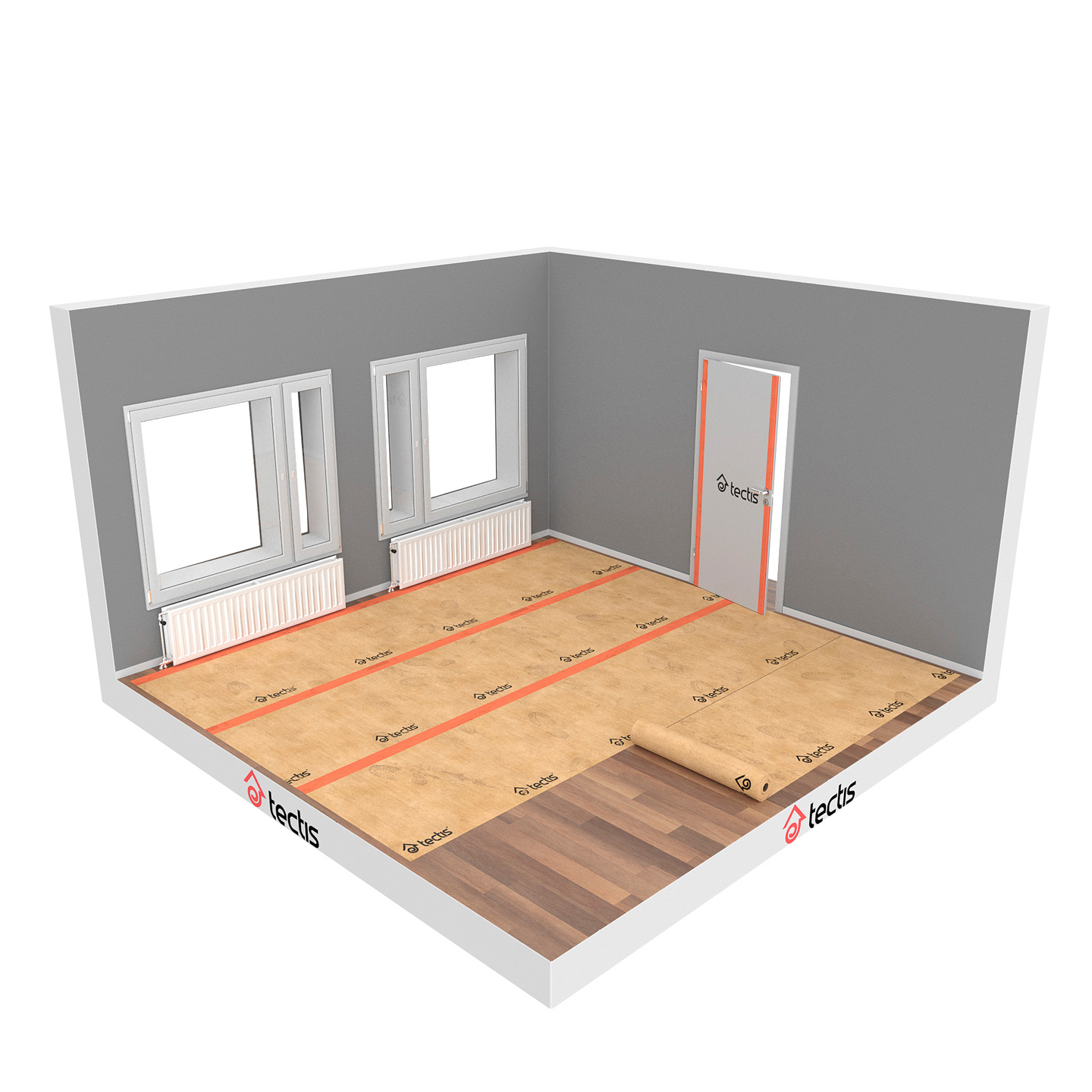 Remonttiteippi Sitko oranssi 50mmx33m