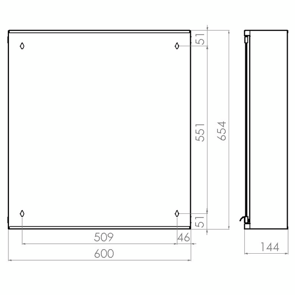 Peilikaappi Polaria PK-S 600