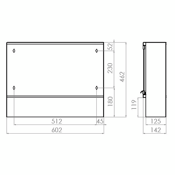 Peilikaappi Polaria PK 600