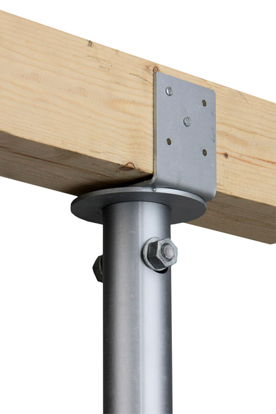 Ruuvipaalun L-kiinnike vaakajuoksulle