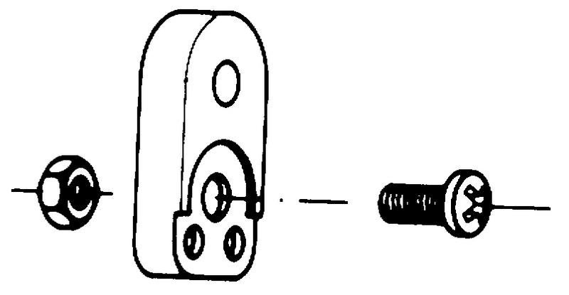 Seinäasennustarvike Fibox MB 10674 kiinnitettävä korva 4kpl