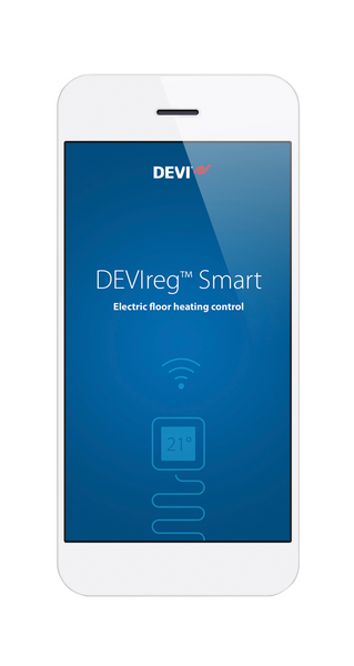 Yhdistelmätermostaatti Devi DEVIreg Smart Polar White