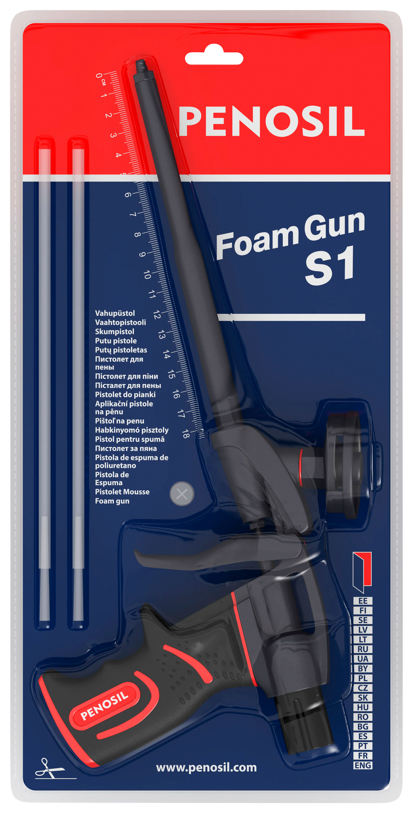 Uretaanipistooli PENOSIL S1 metalli