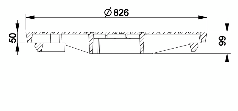 Lukittava Sadevesikansi Onnline 800-SV D400