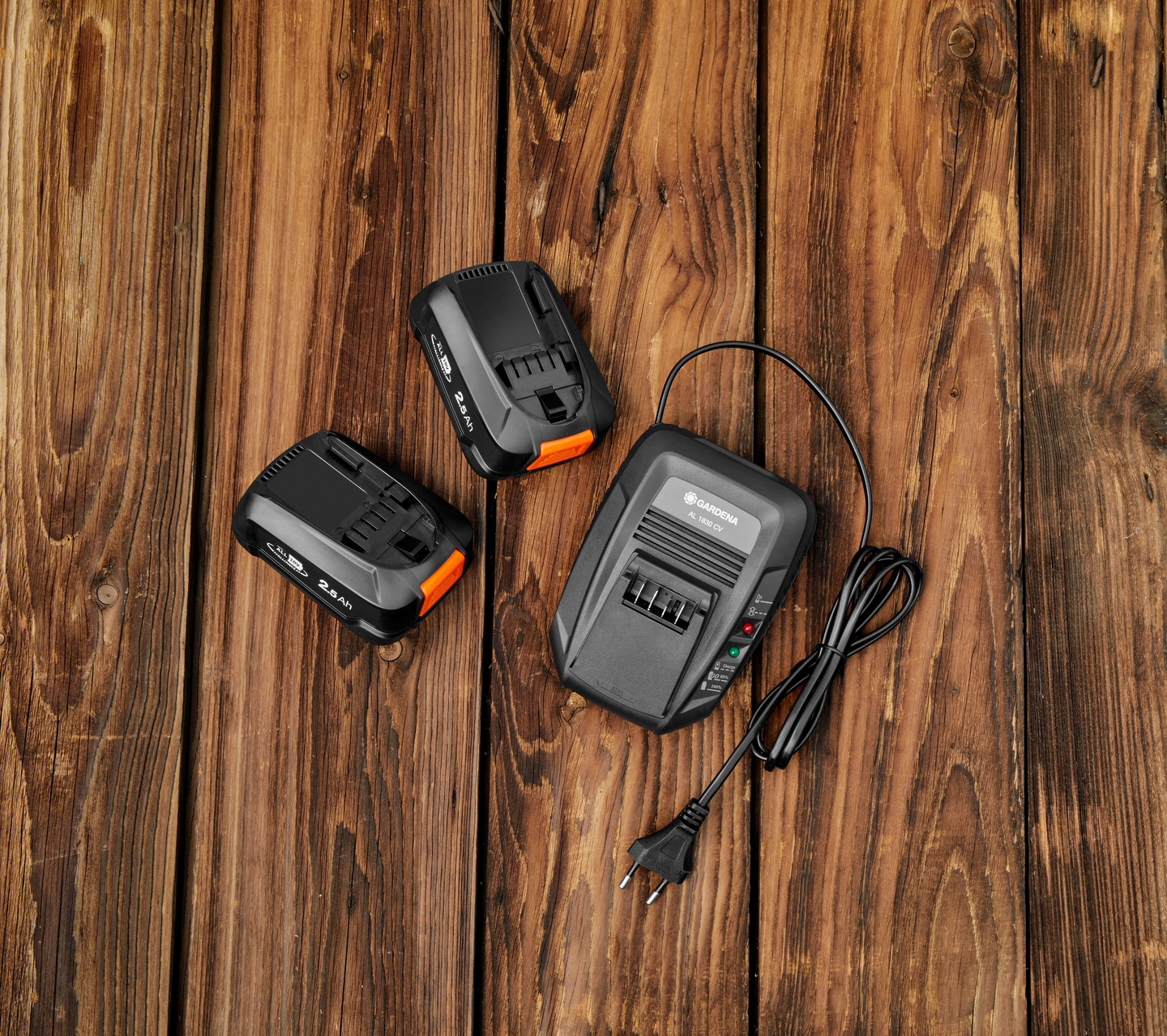 Akkusarja GARDENA P4A 2x2,5Ah PBA 18V/45 + AL 1830