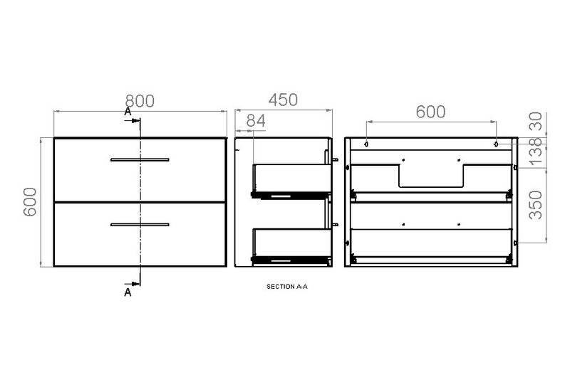 Allaskaappi Polaria Noval 800 antrasiitinharmaa