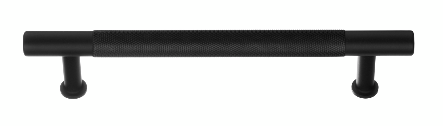 Kalustevedin Beslagsboden BB6361 128mm musta/pyälletty