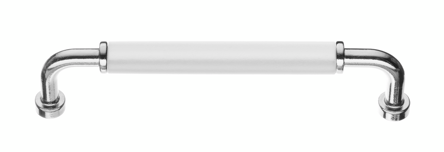 Kalustevedin Beslagsboden BK6351X 128mm kromi/valkoinen