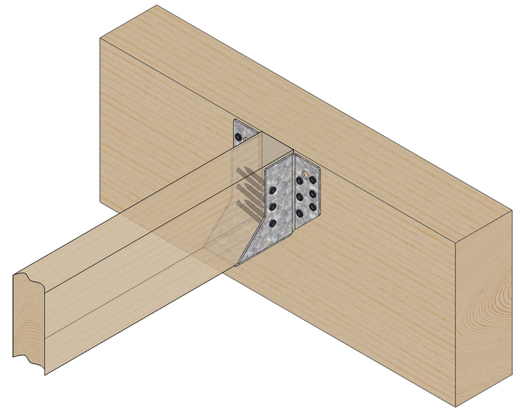 Palkkikenkä Paslode ulkopuolinen 48x96mm 98-133mm palkille rst 210063