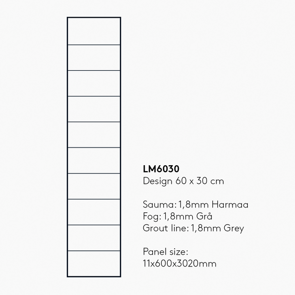 Sisustuslevy Fibo 2094-LM6030 S White
