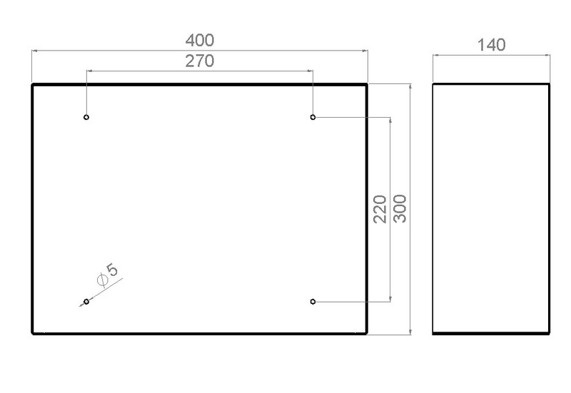 Säilytyslaatikko Polaria Loota 400 harmaa