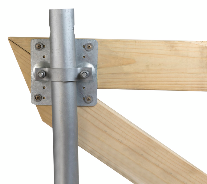 Diagonaalikiinnike Paalupiste D-60 ruuvipaalulle