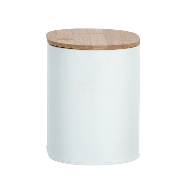 Säilytysrasia Wenko Gara valkoinen bambukannella