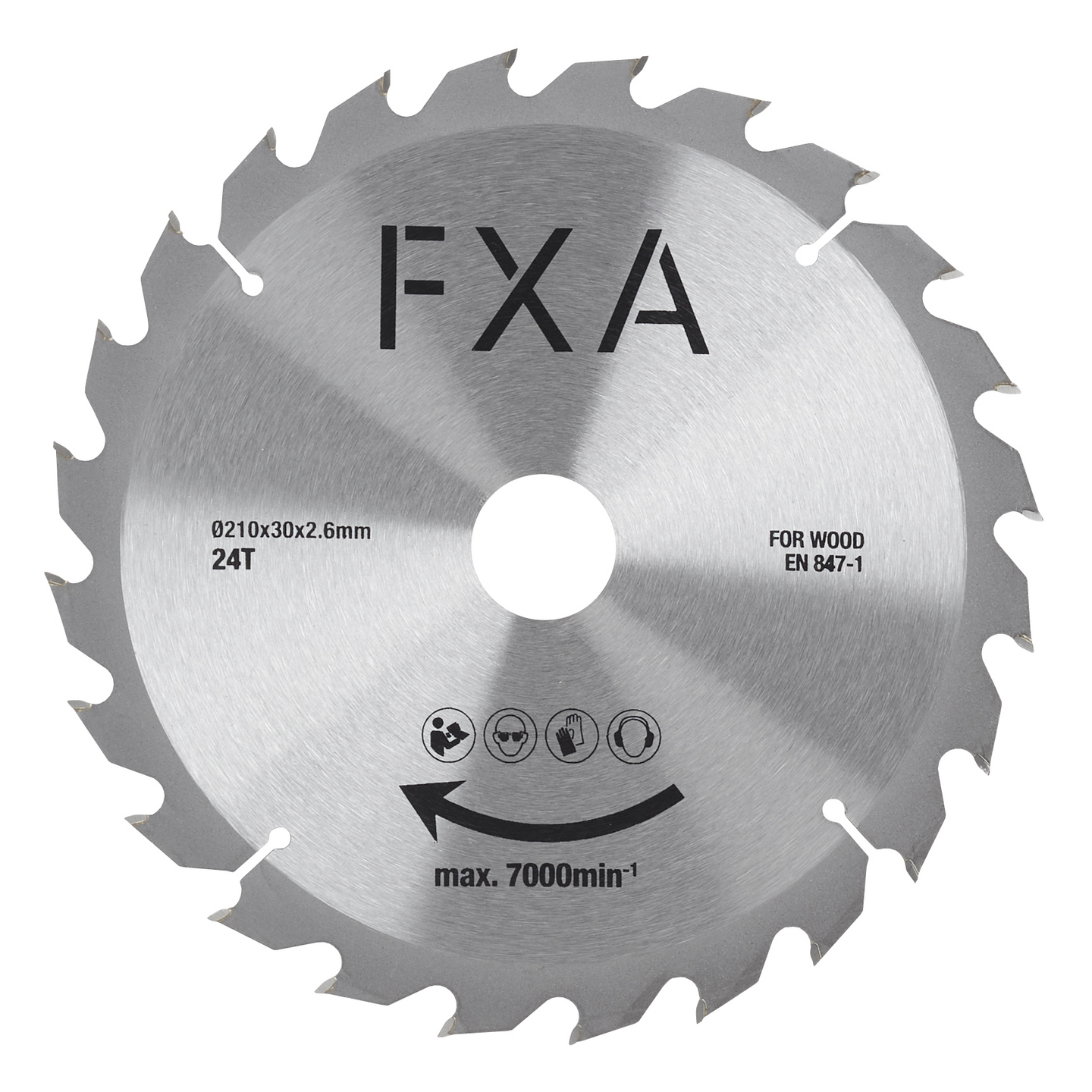 Pyörösahanterä FXA 210x30x2,6mm 24H