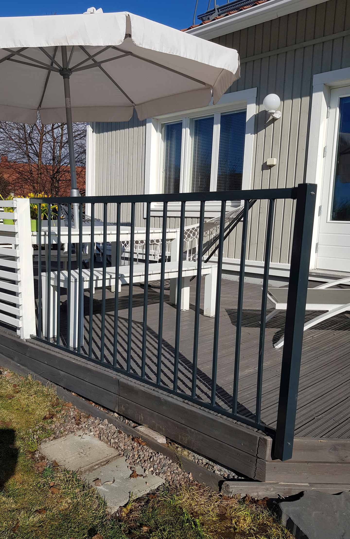 Aitaelementti Cello 100x200cm metallinen harmaa