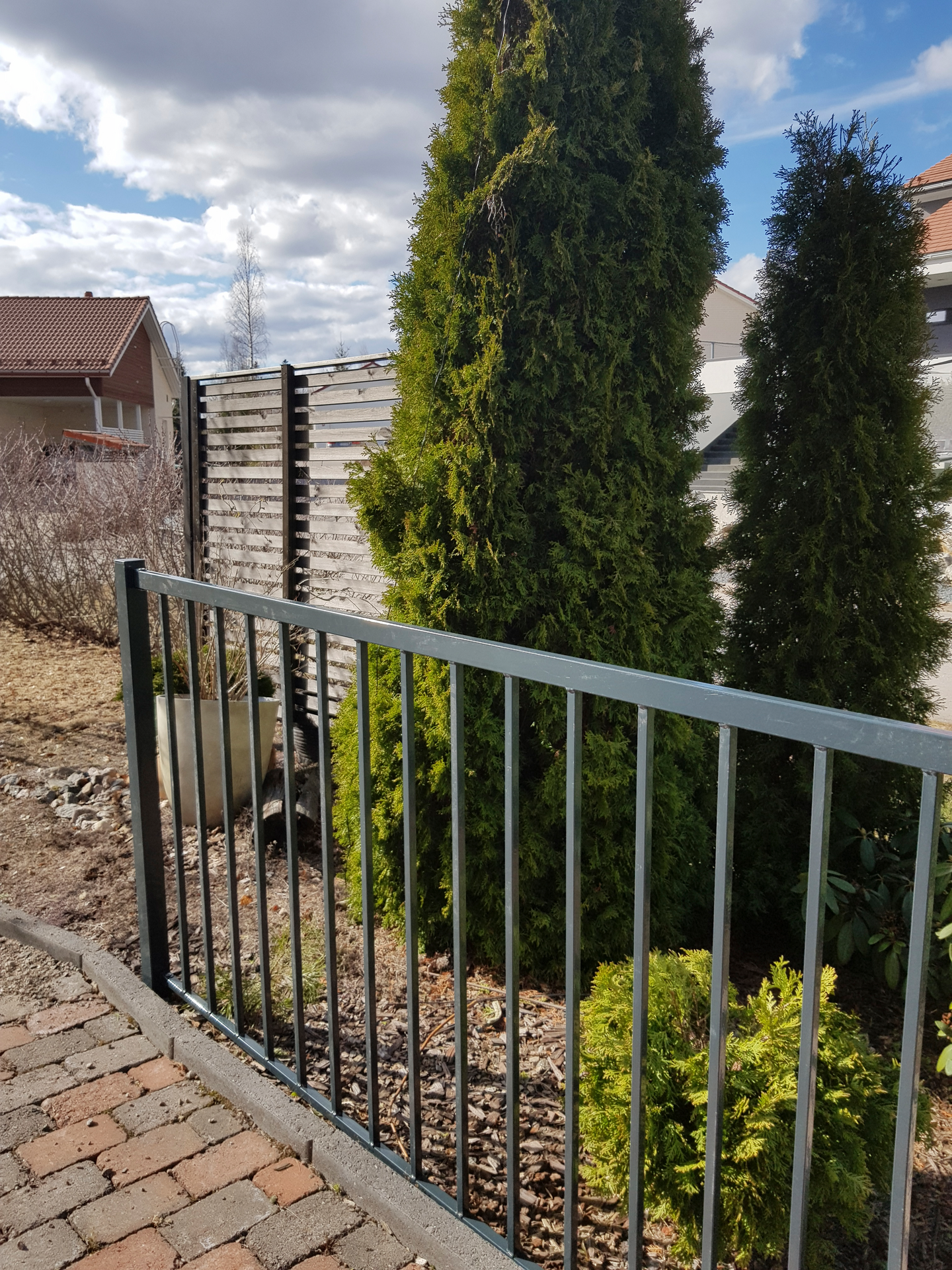 Aitaelementti Cello 100x200cm metallinen harmaa