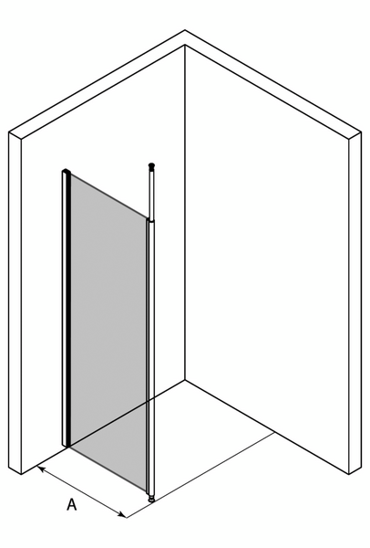 Teleskooppiseinä Classic 131 464x1850mm harmaa/savu